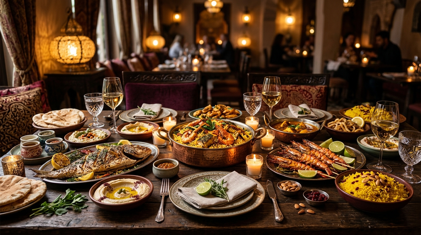 Al Miqat food spread